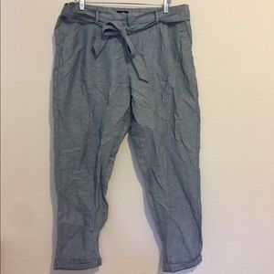 GAP Striped Paper bag pants